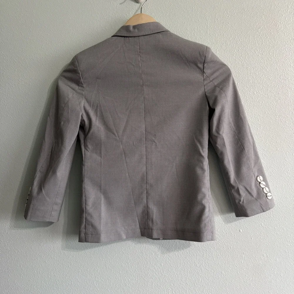 Calvin Klein Kids Boys Size 7 Gray Blazer‎ Suit Jacket Modern Wedding Easter